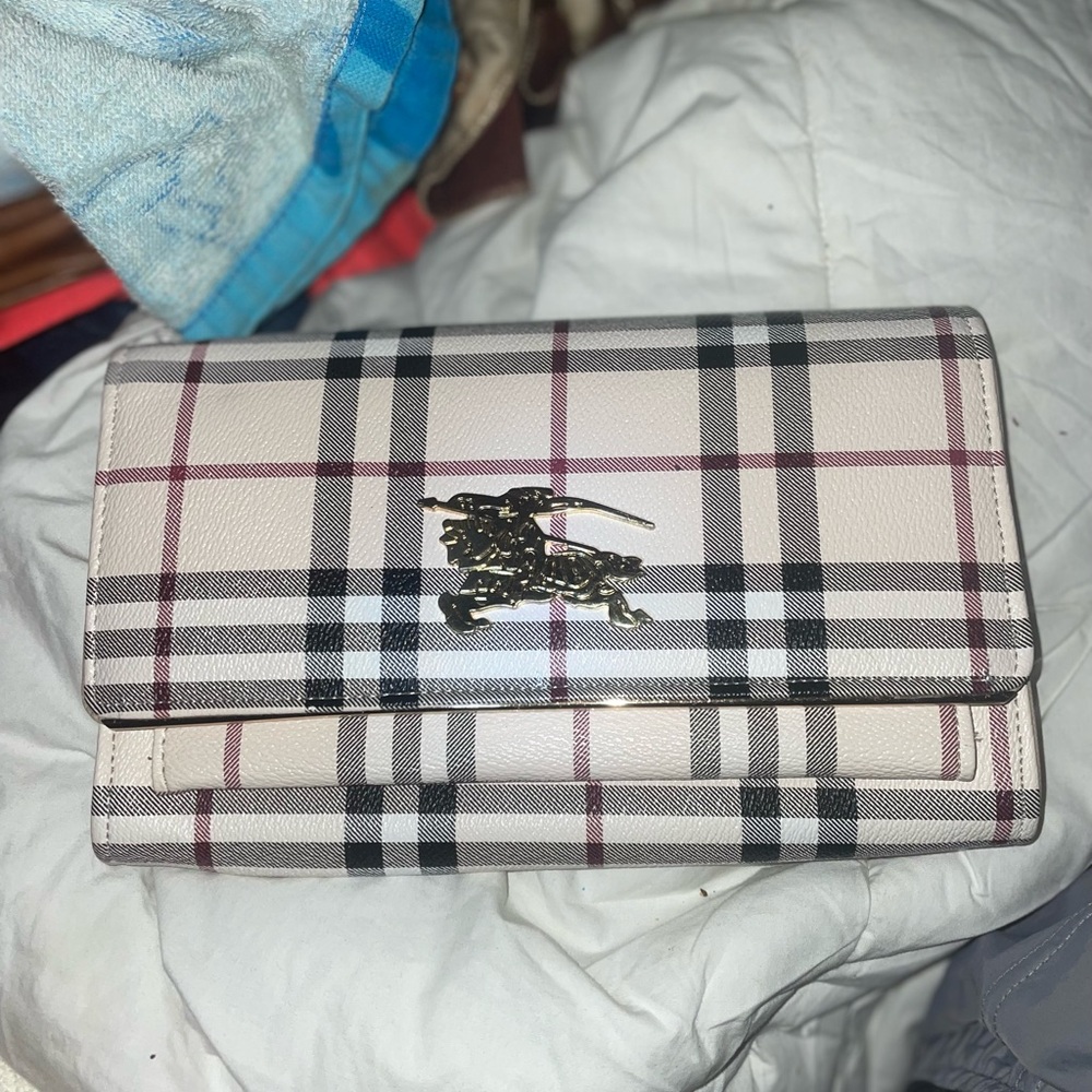 Burberry Checkered Clutch